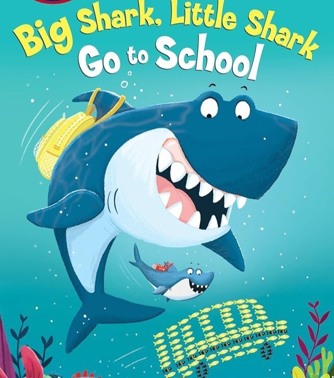 picture of a shark ready to go to school.