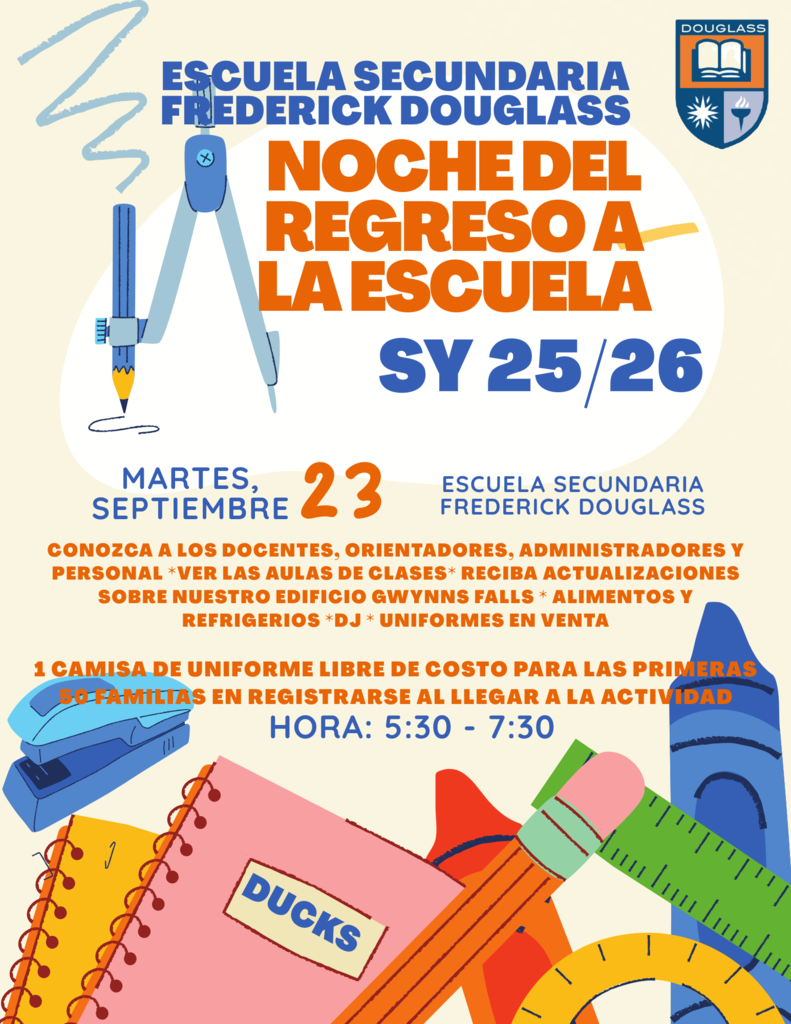 FDHS 25 26 Back to School flyer Spanish