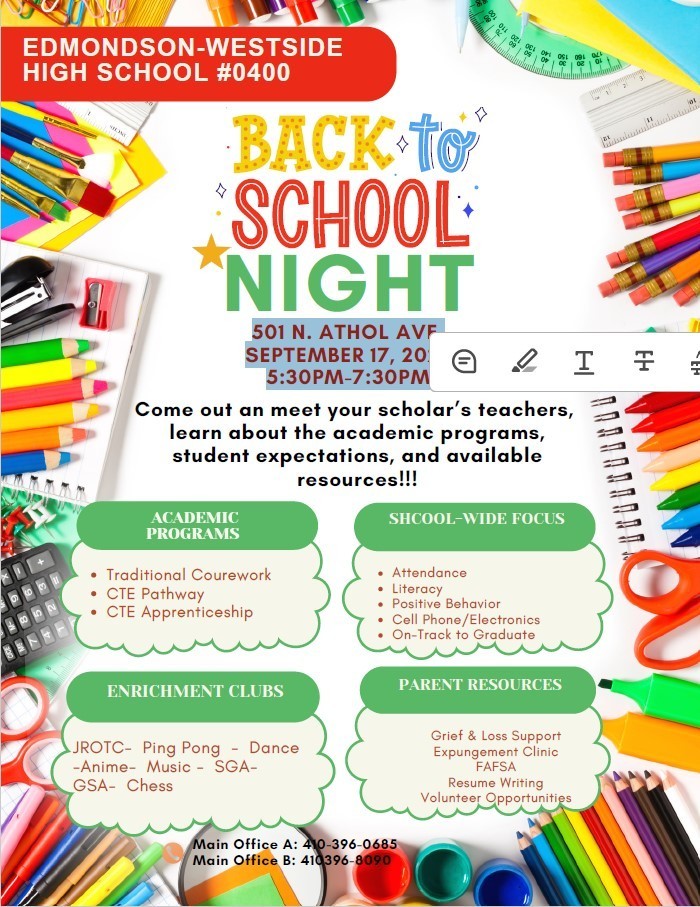 Back to School Night/SFC