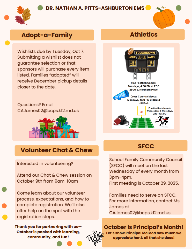 📢 October Updates Are Here! 🍂  Our October Family Newsletter is now available! Please take a few moments to read it for important updates, upcoming events, and highlights happening this month at Ashburton.💛💙