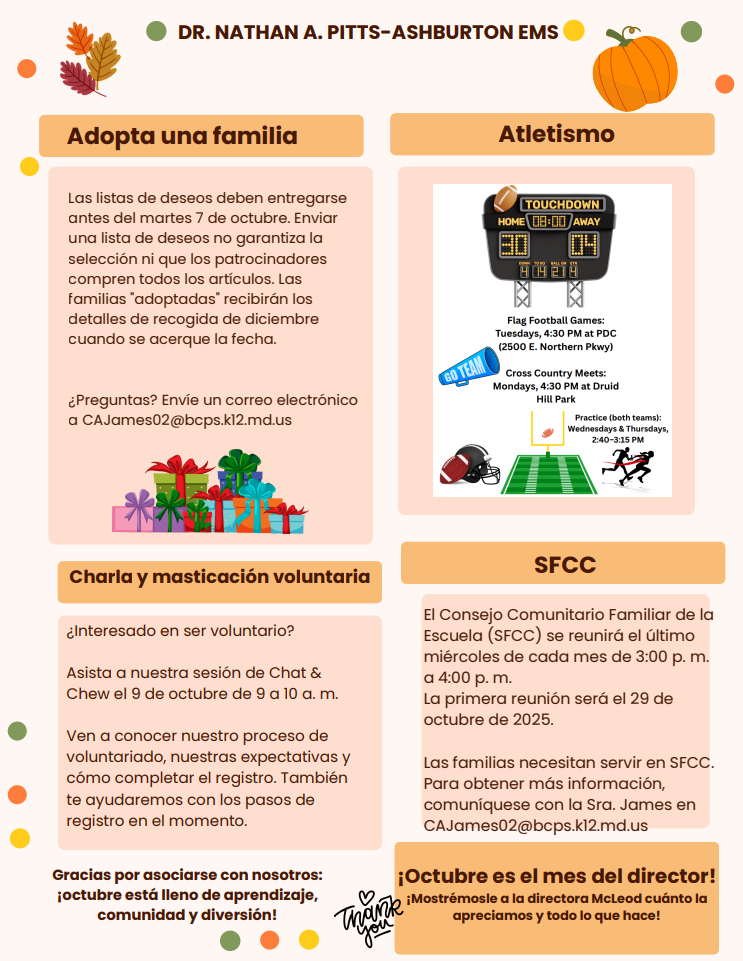📢 October Updates Are Here! 🍂  Our October Family Newsletter is now available! Please take a few moments to read it for important updates, upcoming events, and highlights happening this month at Ashburton.💛💙