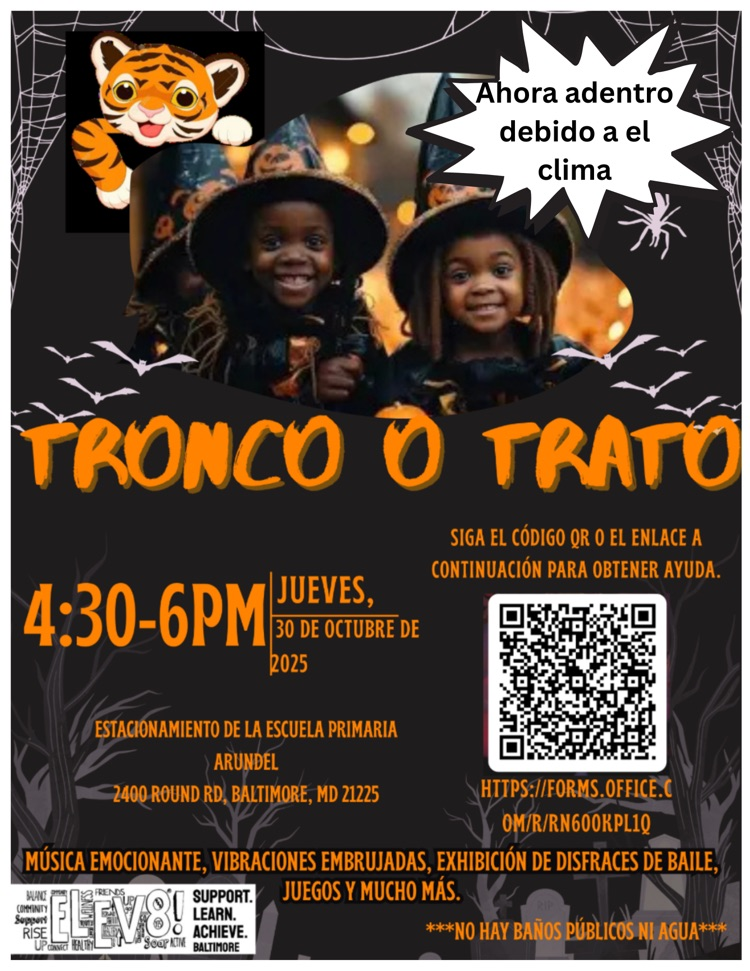 Spanish trunk or treat flyer