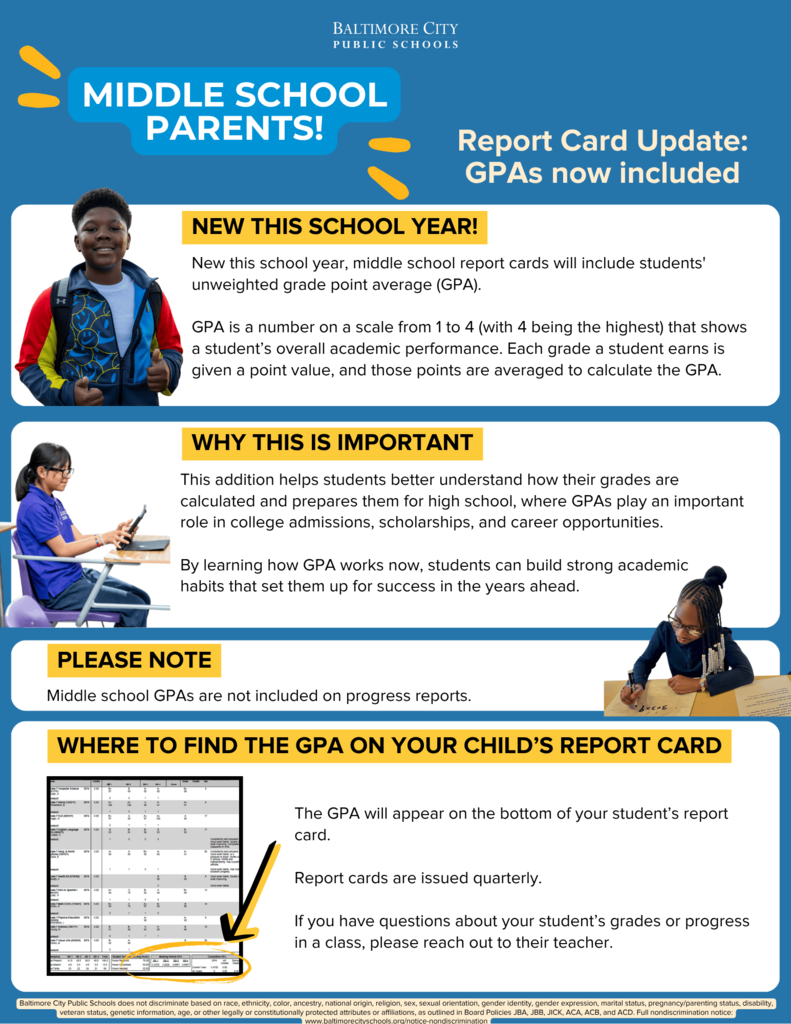 Middle School GPA Flyer