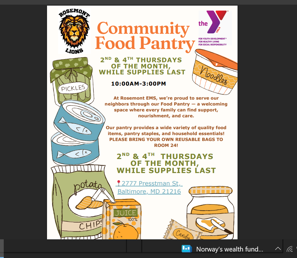 Food Pantry Flyer
