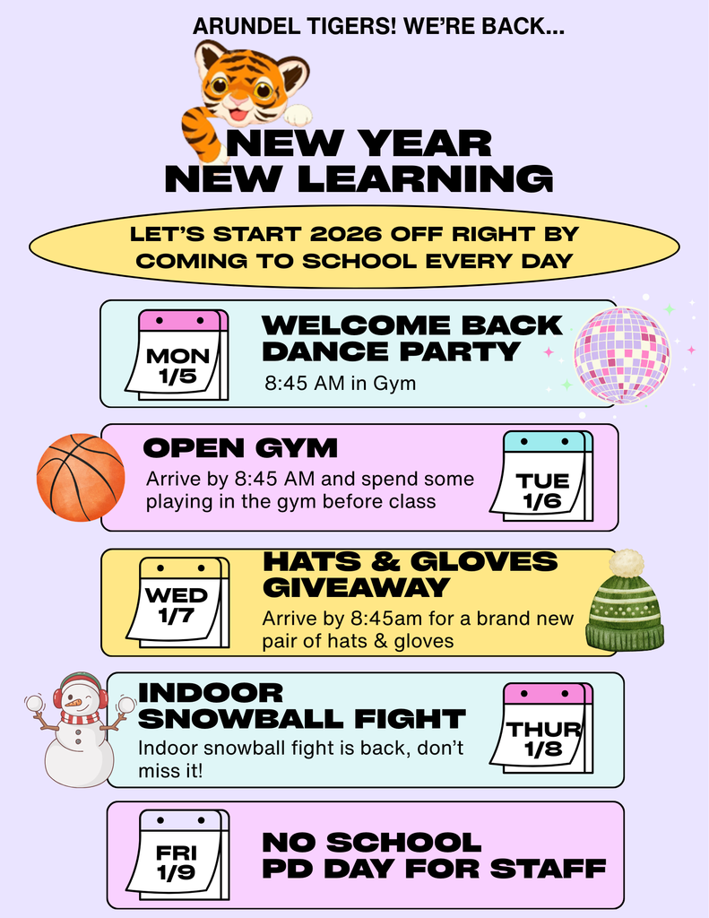 Attendance spirit week flyer