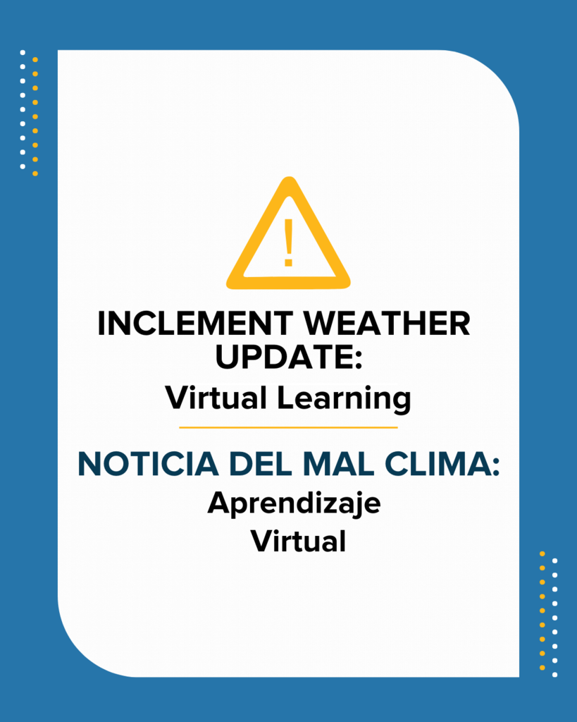 Inclement Weather Update: Virtual Learning