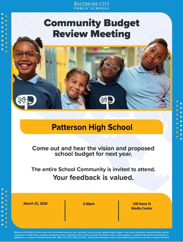 Patterson Budget Review Meeting