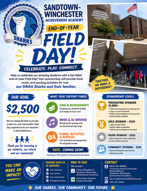 field day sponsor flyer