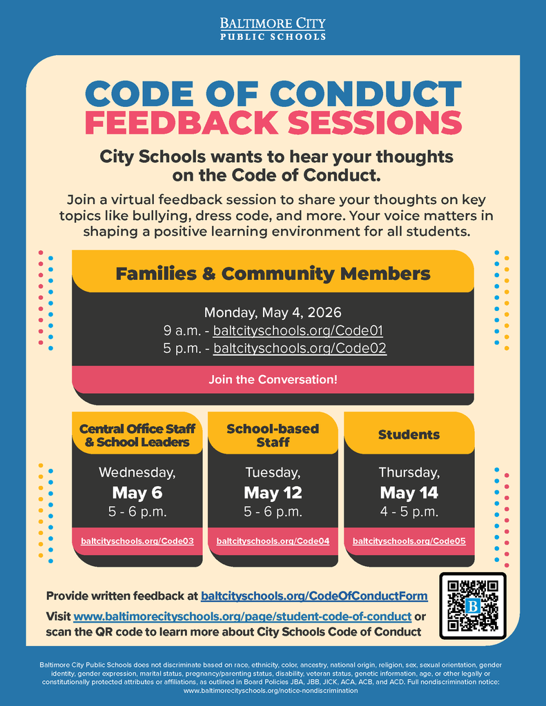 Code of Conduct Feedback Sessions 2026 - English