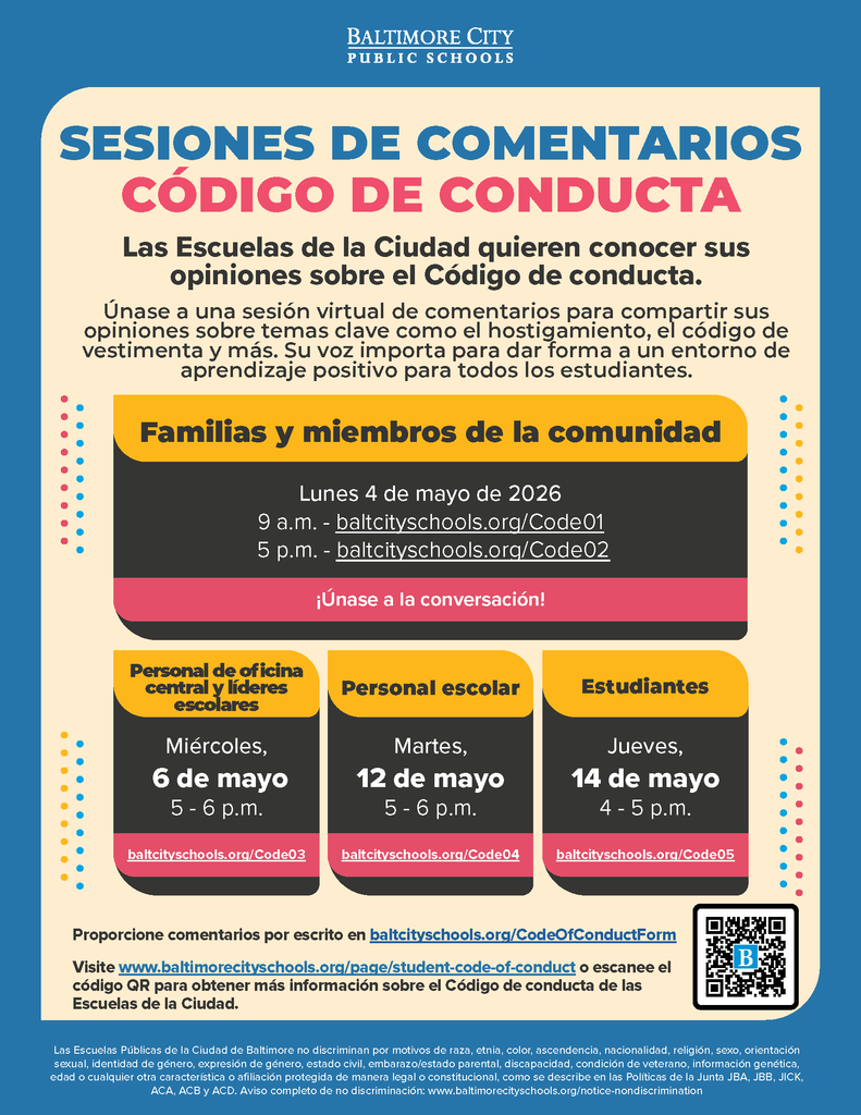 Code of Conduct Feedback Sessions 2026 - Spanish