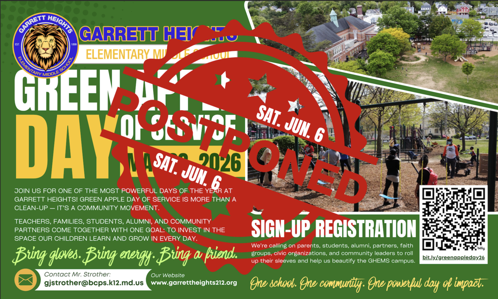 Green Apple Day Postponed