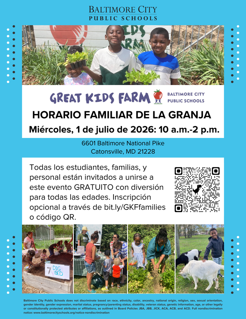 Summer 2026 Great Kids Farm Family Hours