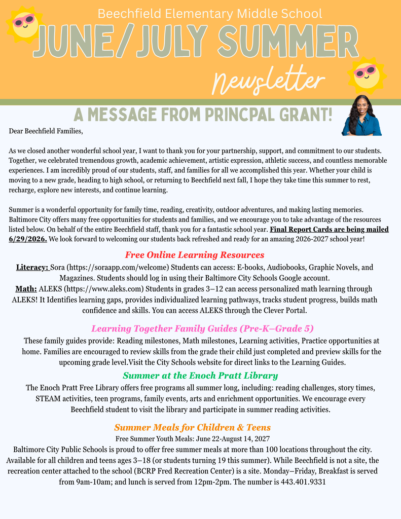 Beechfield Newsletter