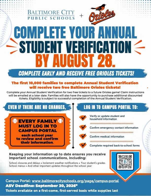 student verification flyer