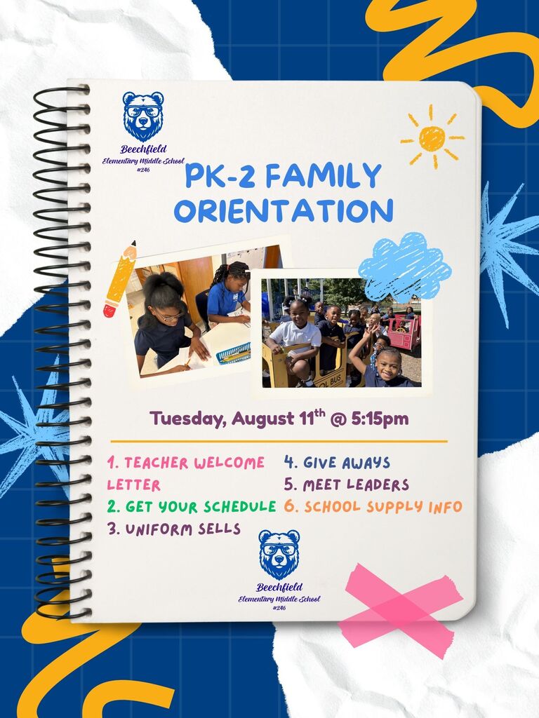 K-2 Family Orientation Reminder