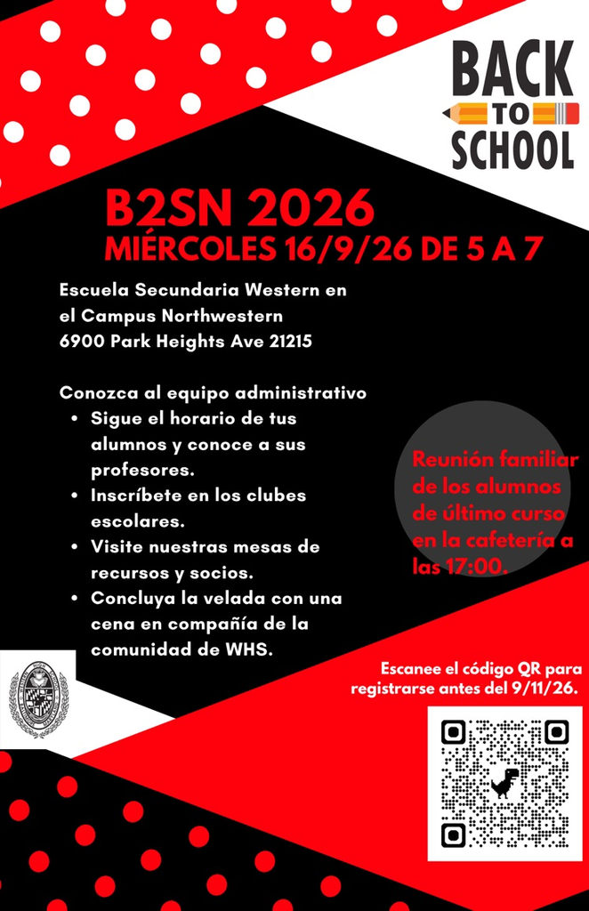 Back to School Night 2026