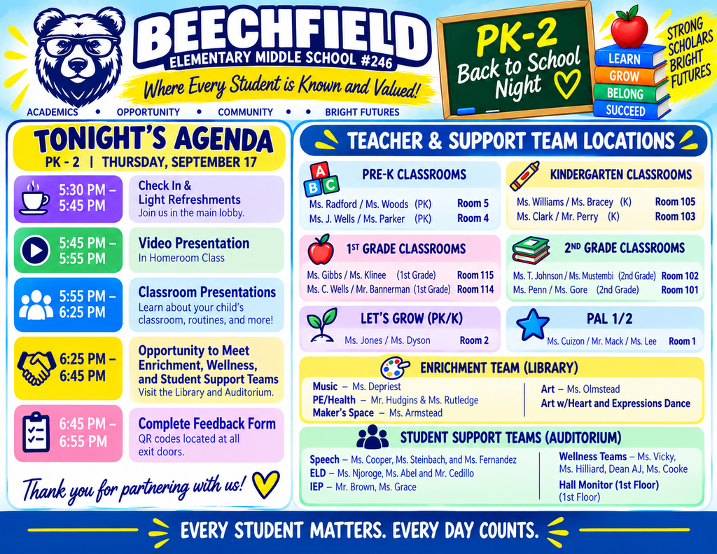 Back to School Night PK-2