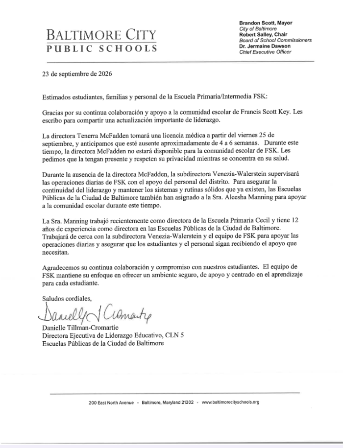 Permiso de ausencia de McFadden