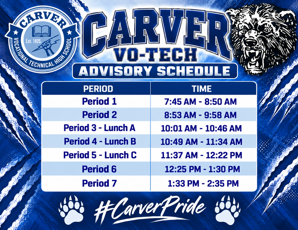 Carver Advisory Schedule 20262027