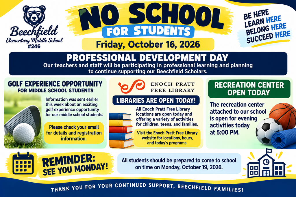 No School Today for Students!