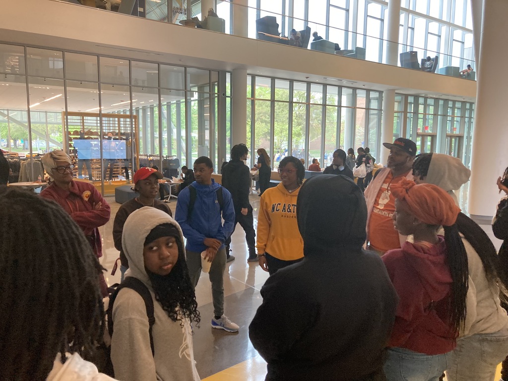 Students touring NC A & T