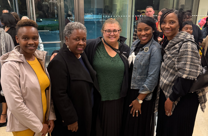 Ms winters with Miriam Chepkemoi and others