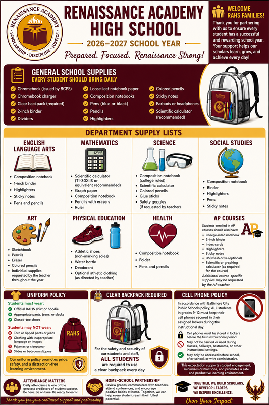 School Supply Flyer