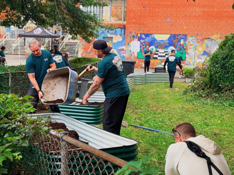 gardening at school for Armour Day 2026