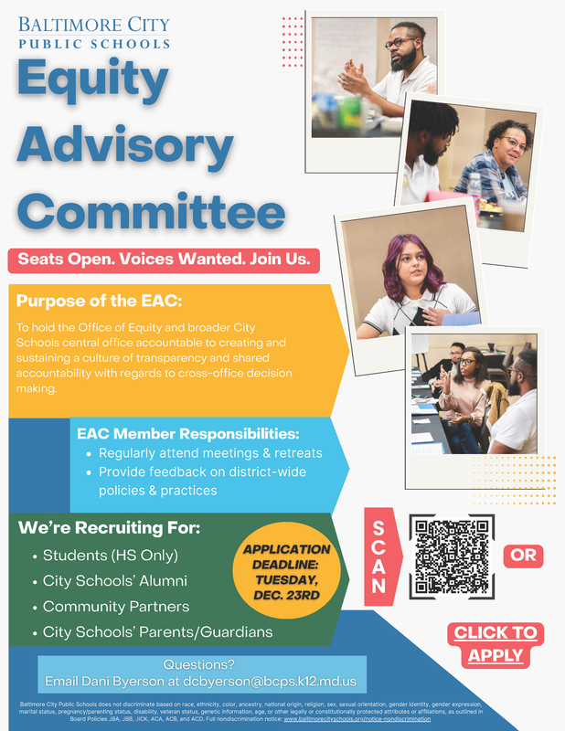 Equity Committee Flyer