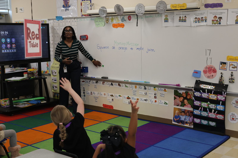 Dickey Hill Pre-K class plays during small group time