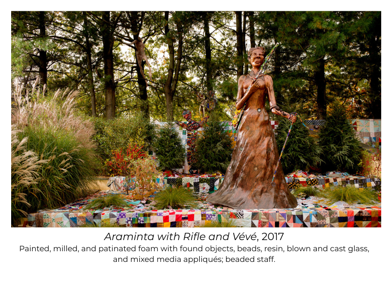 Araminta with Rifle and Vévé, 2017