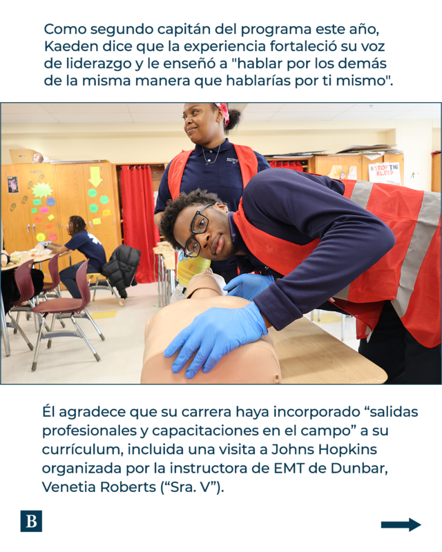 Como segundo capitán del programa este año, Kaeden dice que la experiencia fortaleció su voz de liderazgo y le enseñó a "hablar por los demás de la misma manera que hablarías por ti mismo". 