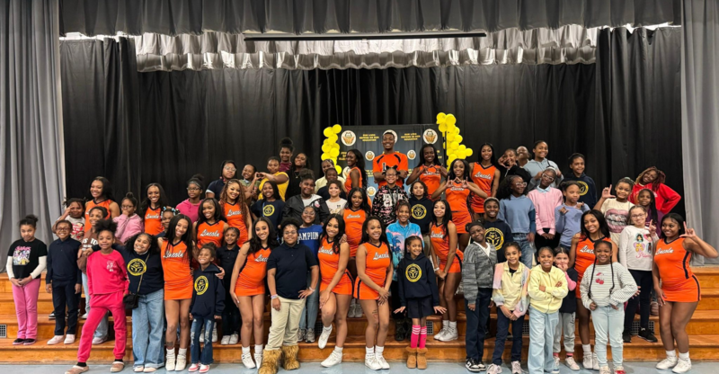 Lincoln U visits Johnston Square ES 