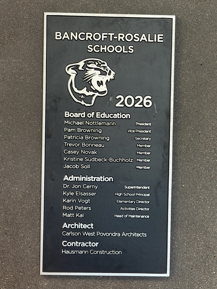 Commemorative Plaque For the New Addition 
