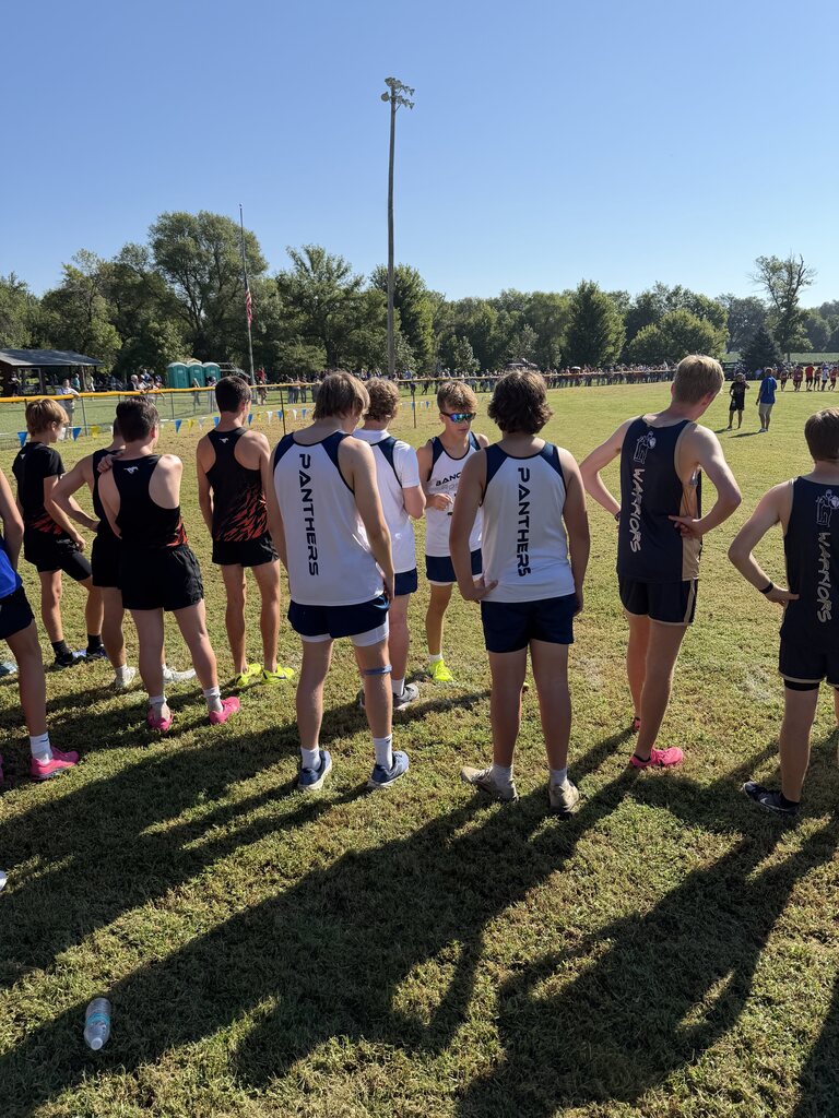 Boys getting ready for their race.