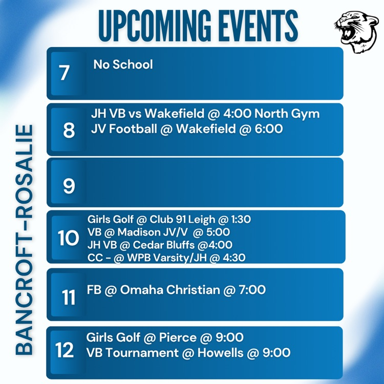 Week at a glance