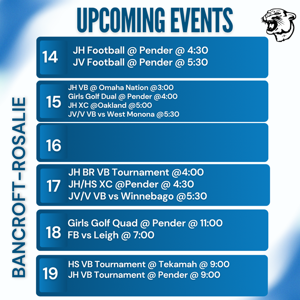 weekly events