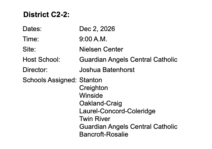 District Play Production