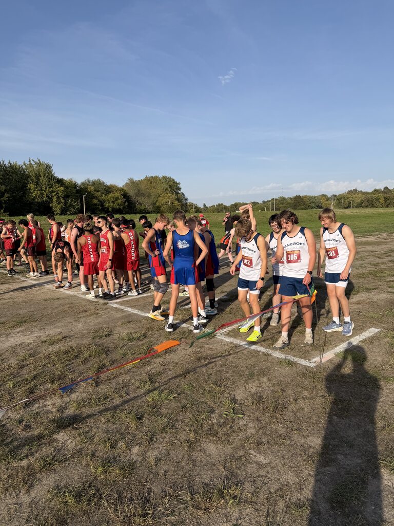 Boys getting ready for their race. 