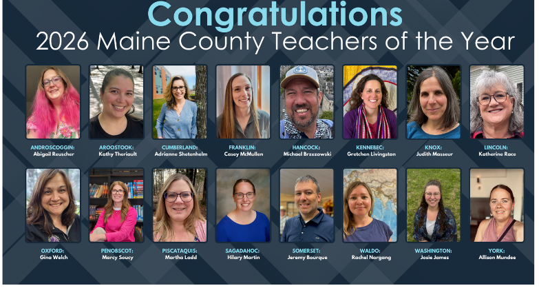 2026 Maine County Teachers of the Year