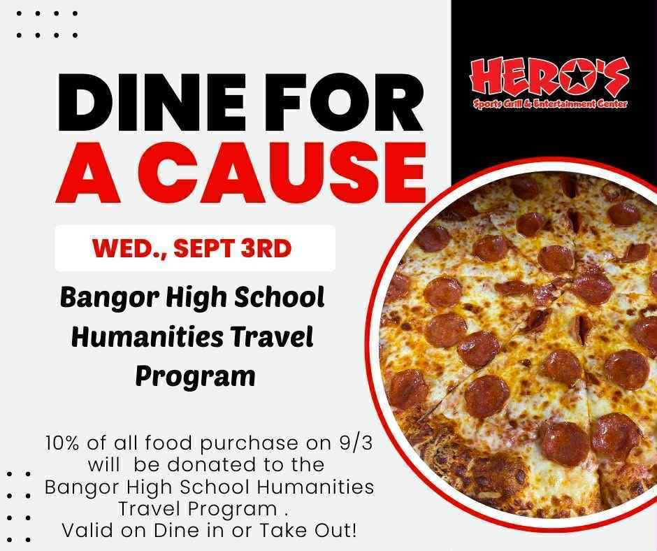 BHS Humanities will be holding a Hero's fundraiser on Wednesday, September 3, 2025. 10% of all purchases will be donated to the Humanities Travel Program.