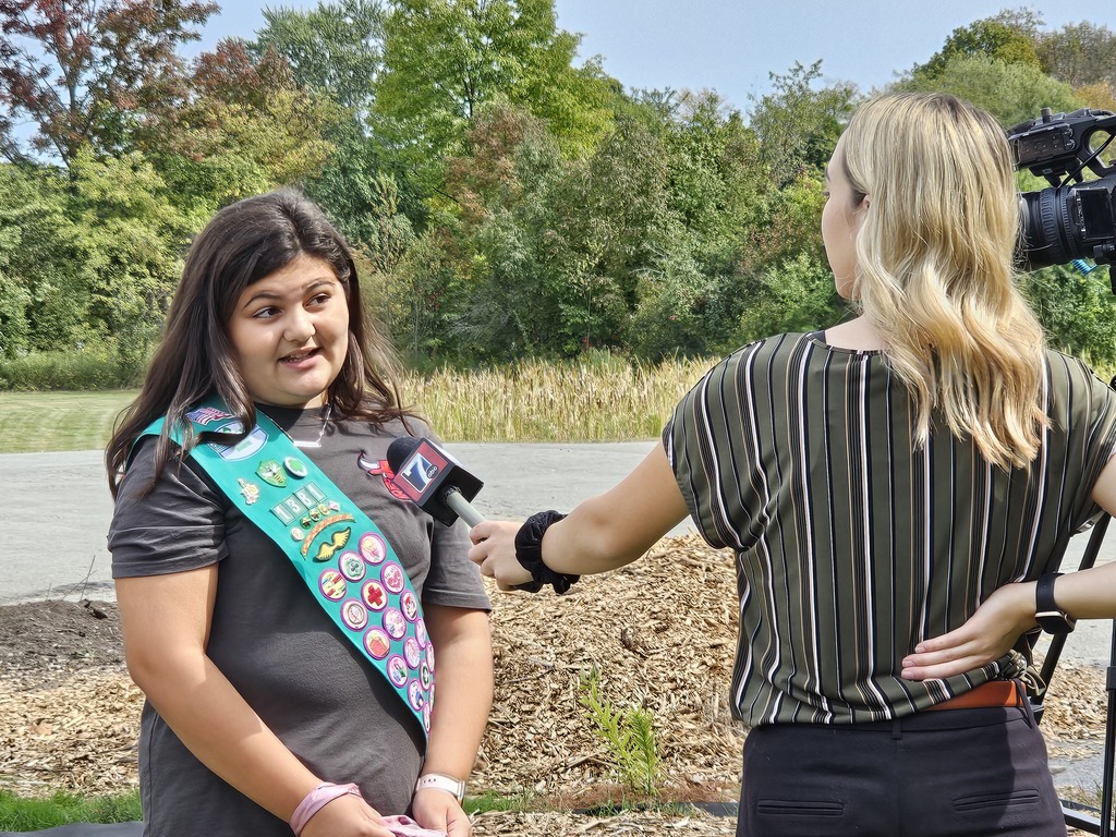 Introducing the New Garden at Mary Snow School! We are excited to unveil a beautiful new garden, created as a collaborative project by a local Girl Scout troop made up of dedicated students from Mary Snow School, Fruit Street School, and the William S. Cohen School!   This vibrant garden features a variety of sections designed to educate and inspire. The pollinator section attracts essential bees and butterflies, helping to support our ecosystem. In another area, students are growing tomatoes, peppers, onions, and herbs for making delicious homemade tomato sauce.  We also have a flourishing asparagus patch and an array of melons and squash, perfect for hands-on learning about gardening and healthy eating.   The troop was recently interviewed by WVII ABC7 and will be featured on tonight's news at 6 and 6:30!  (9/17/25)  This project not only beautifies our school community but also fosters teamwork, responsibility, and a love for nature among our students. Join us in celebrating this wonderful addition to Mary Snow School!  #WeAreBangor #MarySnowSchool #GirlScouts #CommunityGarden #PollinatorFriendly #WVIIABC7 #FoxBangor22