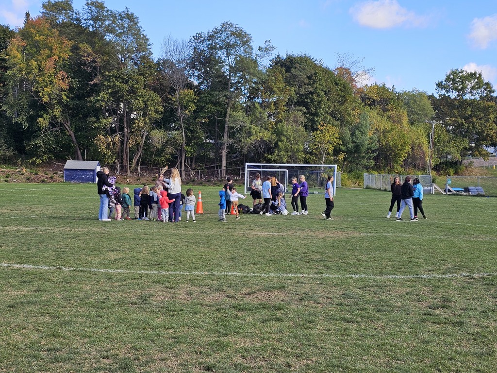 seventh and eighth graders from the James F. Doughty School gathered on the middle school's soccer field to volunteer as coaches for the Vine Street Pre-K students