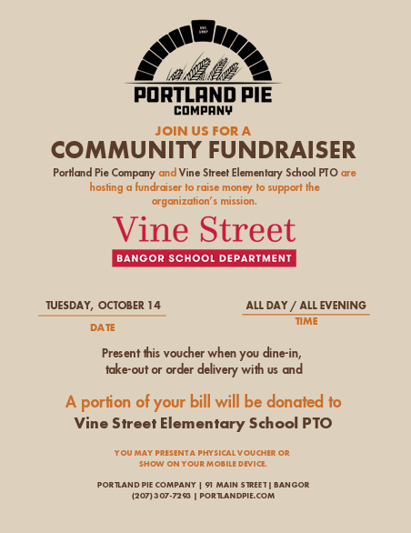 Portland Pie fundraiser