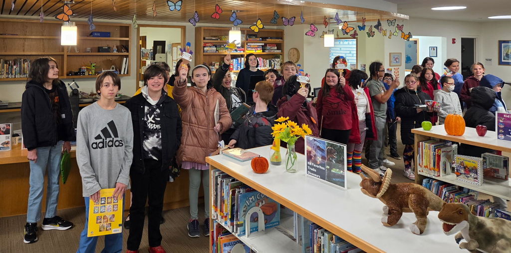 In the spirit of Thanksgiving, we want to give a huge shout-out to the Bangor Public Library for the amazing services and programs they offer our community! The Cohen Middle School Aspirations program took a community trip to the Bangor Public Library on Friday afternoon, coordinated by the Bangor librarians. Students listened to a read-aloud story about a playful turkey and engaged in an enjoyable group craft activity. They also had the chance to learn how to seek assistance, discover interesting books, and check some out to borrow. Accompanied by a few Best Buddies, the students had a fun-filled afternoon out in the community.