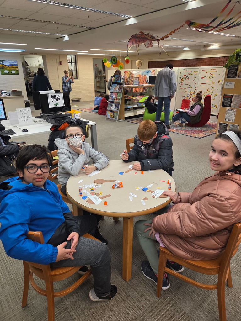 In the spirit of Thanksgiving, we want to give a huge shout-out to the Bangor Public Library for the amazing services and programs they offer our community! The Cohen Middle School Aspirations program took a community trip to the Bangor Public Library on Friday afternoon, coordinated by the Bangor librarians. Students listened to a read-aloud story about a playful turkey and engaged in an enjoyable group craft activity. They also had the chance to learn how to seek assistance, discover interesting books, and check some out to borrow. Accompanied by a few Best Buddies, the students had a fun-filled afternoon out in the community.