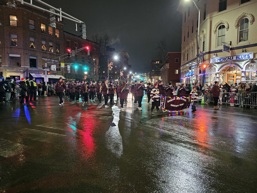 A huge thank you to everyone who cheered us on at the Festival of Lights Parade! The Bangor High School Band lit up the night with their amazing performances, and it was wonderful to see our community come together to celebrate the season. #WeAreBangor