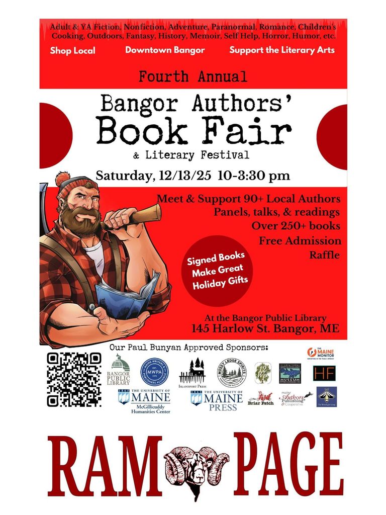The Bangor Authors’ Fair is returning for its fourth year at the Bangor Public Library on December 13th, 2025.