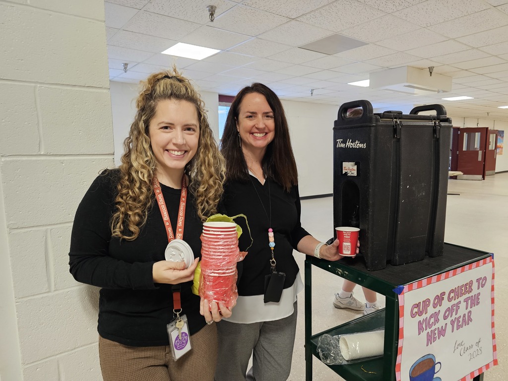 This morning, the Class of 2028 Class Council spread some warmth and cheer by gifting our amazing teachers and staff a cup of hot chocolate before the school day began. We appreciate all you do and hope this small gesture brings some extra joy to your day! A huge thank you to Tim Hortons on Broadway for the generous donation!  #WeAreBangor