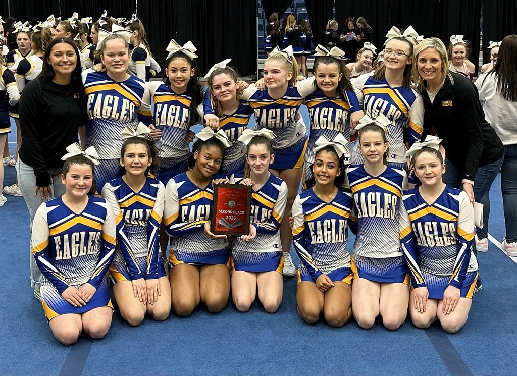 Congratulations to the Cohen Cheer Teams for their excellent performances at recent competitions. The Cohen A team won second place at the KVAC Cheering Competition at the Augusta Civic Center. The KVAC competition included 15 teams from across the state. The Cohen B Team earned first place at the Stampede Showdown Competition held at Hampden Academy. Good luck to the Cheerleaders tonight at the Bucksport Invitational Competition! Go Eagles! #WeAreBangor